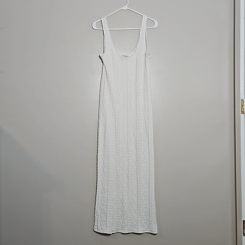 Zara Cable Knit Jacquard Sweater Dress Sz Medium - Picture 3 of 13